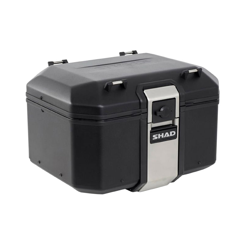 TOP CASE SHAD TR48 TERRA 48L BLACK EDITION MET SLOTSYSTEEM - CAPACITEIT VOOR 2 JETHELMEN (Platinum apart verkocht) (D0TR48100B)