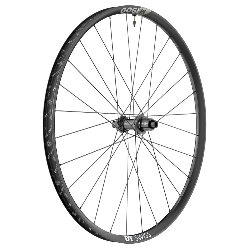 ROUE VTT DISQUE 27.5" DT SWISS M1900 BOOST CENTERLOCK TUBELESS READY ARRIERE NOIR CASSETTE SHIMANO MICROSPLINE 12V AXE TRAVERSANT 12-148 - JANTE 30C - RESISTE POIDS 110Kgs