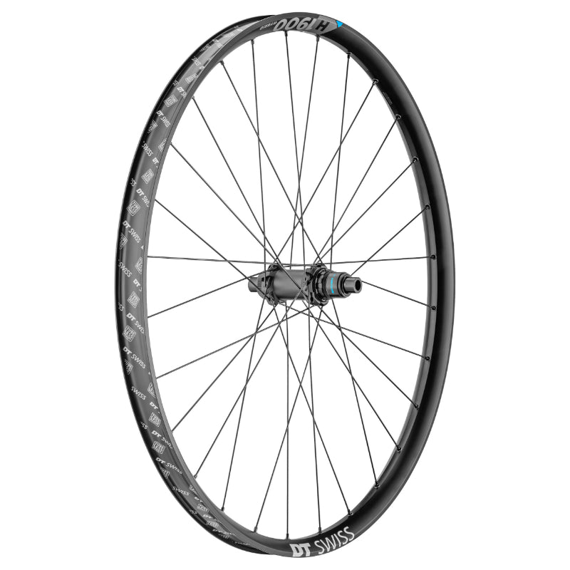 ROUE VTT DISQUE 29" DT SWISS H1900 BOOST TUBELESS READY VAE CENTERLOCK ARRIERE NOIR SRAM XD 12V AXE TRAVERSANT 12-148 - JANTE 35C - RESISTE POIDS 150Kgs - COMPATIBLE ENDURO