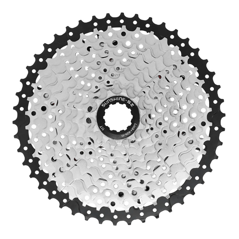 CASSETTE 11V. P2R 11-46 POUR SHIMANO-SRAM VTT ARGENT (VENDU EN BOITE)    (11-13-15-18-21-24-28-32-36-40-46)  (OFFRE SPECIALE)