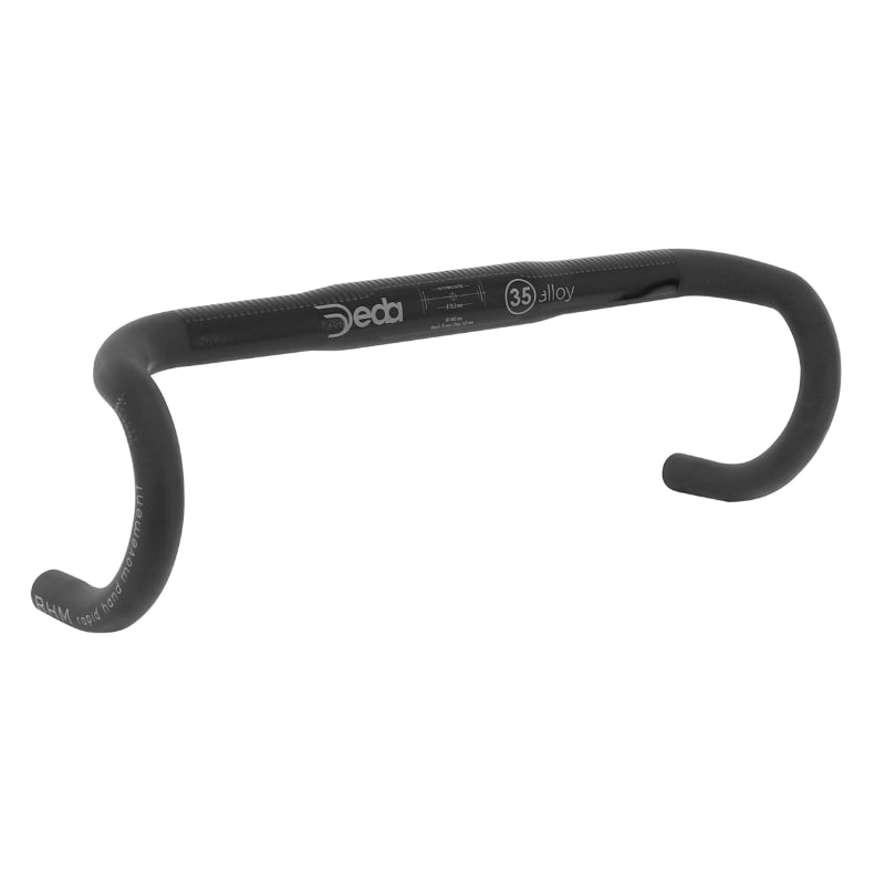 CINTRE ROUTE DEDA M35 ALU NOIR L 42 EXTERIEUR (AXE-AXE 40cm) POUR POTENCE 35mm