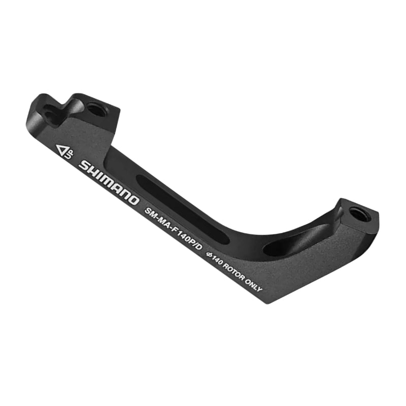 SHIMANO VOORSCHIJFREMADAPTER 140 mm SCHIJF POST-MOUNT CALIPER OP FLATMOUNT VORK