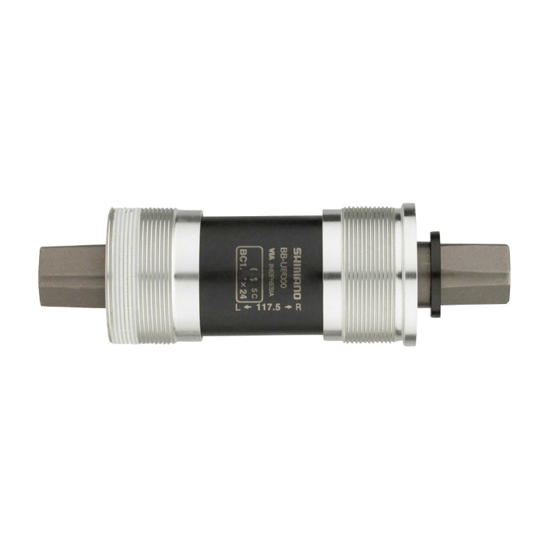 SHIMANO SQUARE UN300 BOTTOM BRACKET 117mm ENGLISH THREAD - BSC - 1.37x24 WITH CRANKCASE