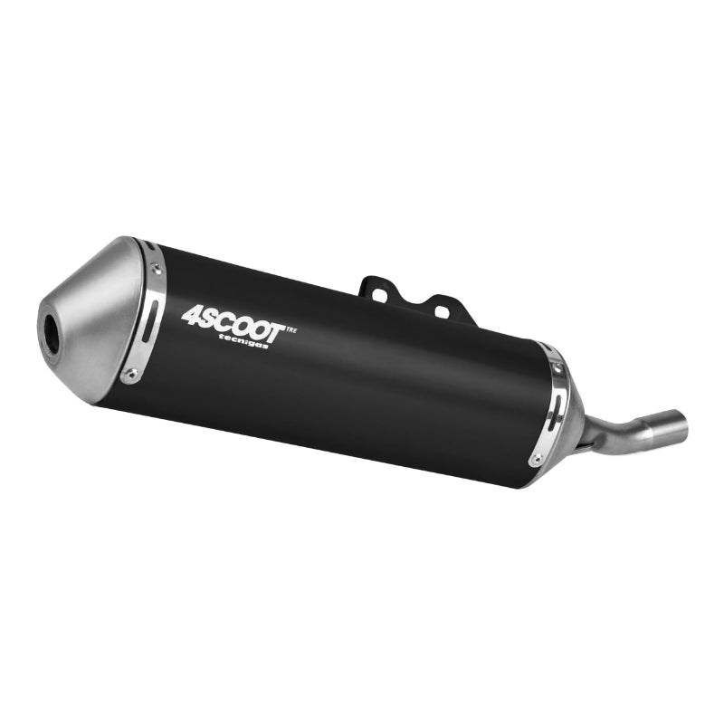 EXHAUST MAXISCOOTER TECNIGAS 4SCOOT TRE BLACK ADAPTABLE KYMCO 50 AGILITY 4T EURO 4 (CE APPROVED)