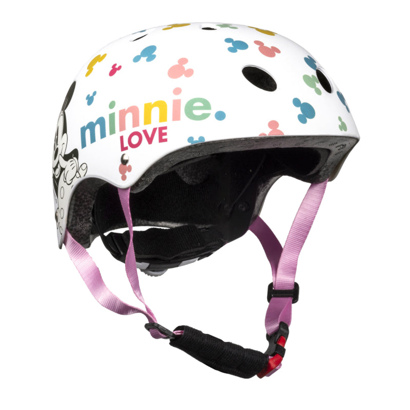 CASQUE VELO ENFANT DISNEY V3 MINNIE BLANC AVEC MOLETTE REGLAGE TAILLE 54-58 (VENDU SUR CARTE)