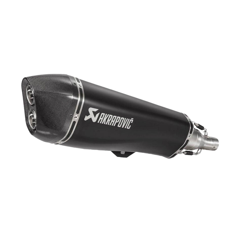 POT MAXISCOOTER AKRAPOVIC POUR PIAGGIO 500 MP3 LT, HPE 2008+2020 (SILENCIEUX SEUL BLACK) (S-PI5SO1-HRAASSBL) (HOMOLOGUE CE)