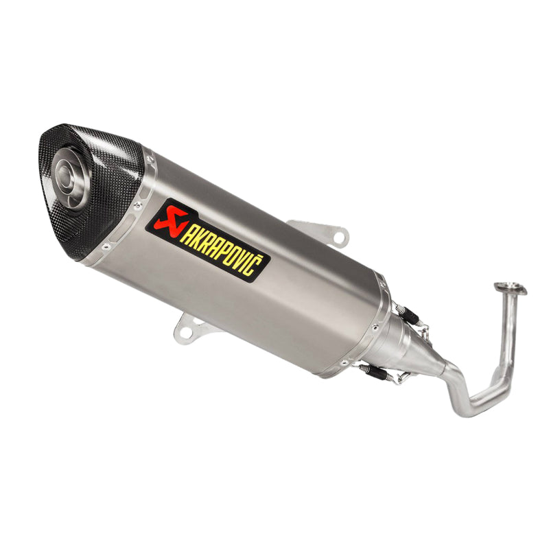 POT MAXISCOOTER AKRAPOVIC POUR HONDA 125 FORZA 2017+2020 (LIGNE COMPLETE RACING LINE) (S-H125R5-HRSS) (HOMOLOGUE CE)