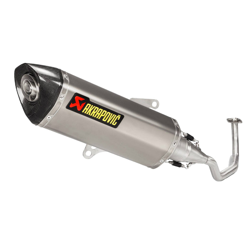 POT MAXISCOOTER AKRAPOVIC POUR YAMAHA 125 XMAX ABS 2017+2020  (SILENCIEUX SEUL SILVER) (S-Y125SO5-HRSS-1) (HOMOLOGUE CE)