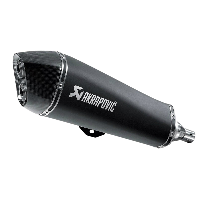 POT MAXISCOOTER AKRAPOVIC POUR PIAGGIO 400 MP3 RST, LT 2008+2013, 500 MP3 LT, HPE 2008+2016-GILERA 500 FUOCO 2007+2016 (SILENCIEUX SEUL BLACK) (S-PI4SO3-HRSSBL) (HOMOLOGUE CE)