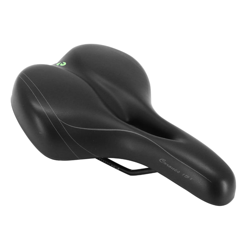 SELLE NEWTON CITY FLUIDYNAMIC DOUBLE DENSITE CONFORT 51 MODERATE AVEC TROU CENTRAL NOIR HOMME 272x192mm (OFFRE SPECIALE)