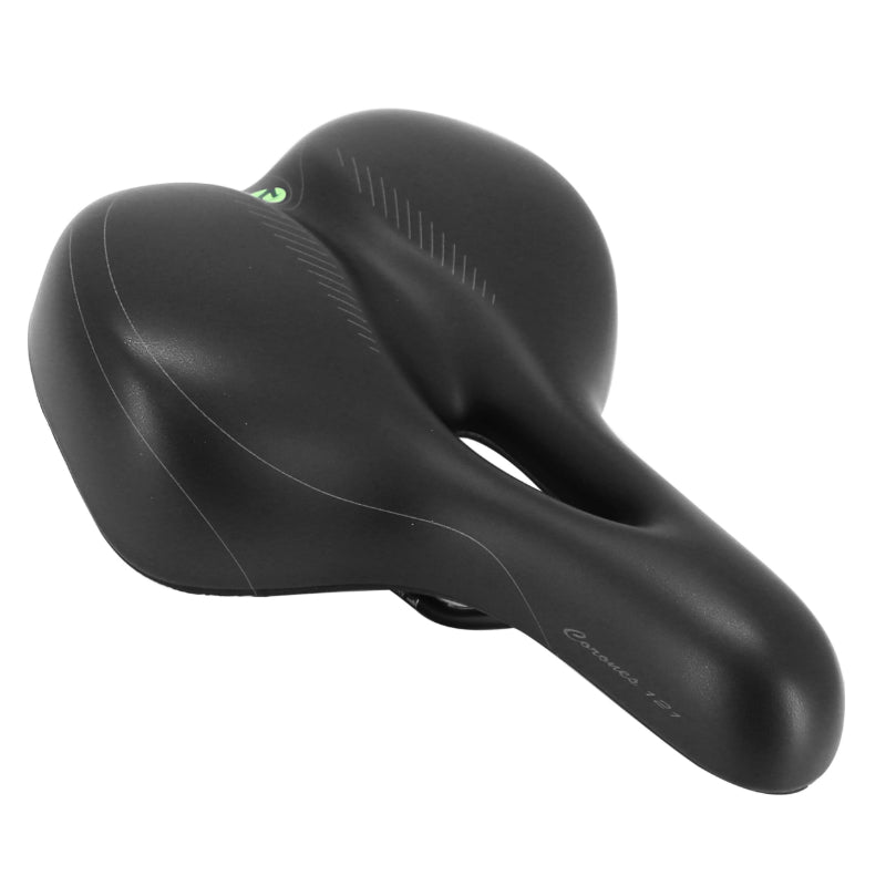 NEWTON CITY FLUIDYNAMIC DOUBLE DENSITY COMFORT 21 SADDLE WITH CENTRAL HOLE MODERATE BLACK WOMEN 268x199mm (SPECIAL OFFER)