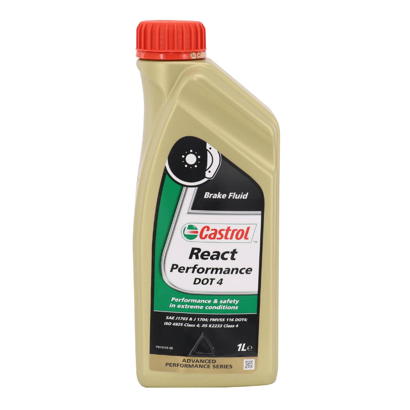 CASTROL DOT 4 REACT PERFORMANCE BRAKE FLUID (1L) 100% SYNTHETIC