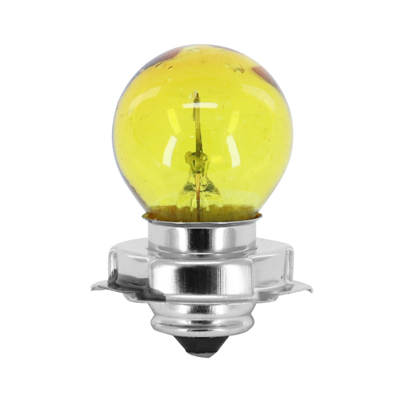 AMPOULE-LAMPE STANDARD  6V 15W CULOT P26s BULB S3 JAUNE (PROJECTEUR) (VENDU A L'UNITE)  -FLOSSER-