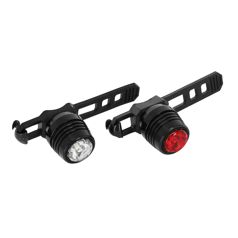 USB BICYCLE LIGHTING KIT NEWTON 22B ON HANDLEBAR-SEALER POST LEDS BLACK (COMES WITH FIXINGS) - USB RECHARGEABLE (FRONT 38LUMENS AND REAR 15LUMENS)