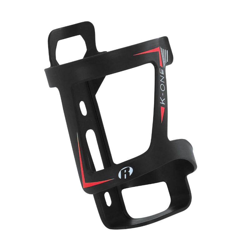 ROTO COMPOSITE SLIDE K-ONE BLACK BOTTLE CAGE RED DECO SIDE OUTLET FOR E-BIKE (SOLD INDIVIDUALLY ON CARD)