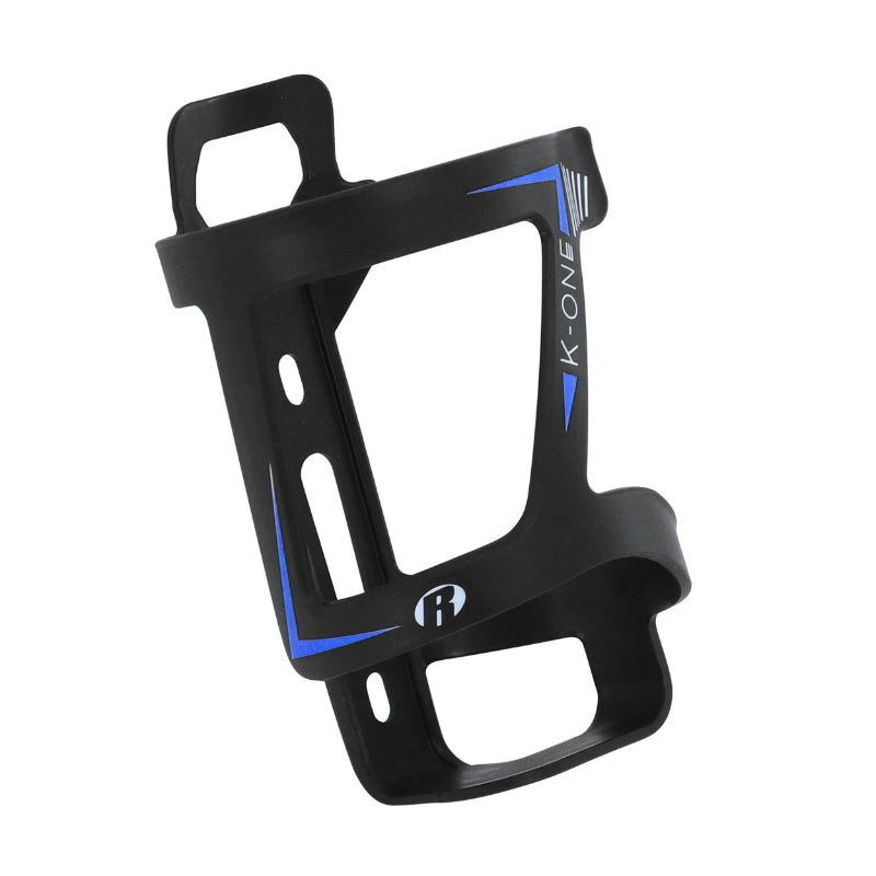 ROTO COMPOSITE SLIDE K-ONE BLACK BOTTLE CAGE BLUE DECO SIDE OUTLET FOR E-BIKE (SOLD INDIVIDUALLY ON CARD)