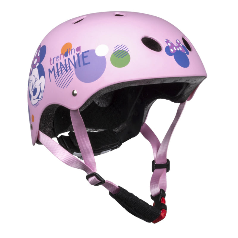 DISNEY V3 MINNIE PINK CHILDREN'S BICYCLE HELMET WITH ADJUSTMENT WHEEL SIZE 54-58 (SOLD ON CARD)