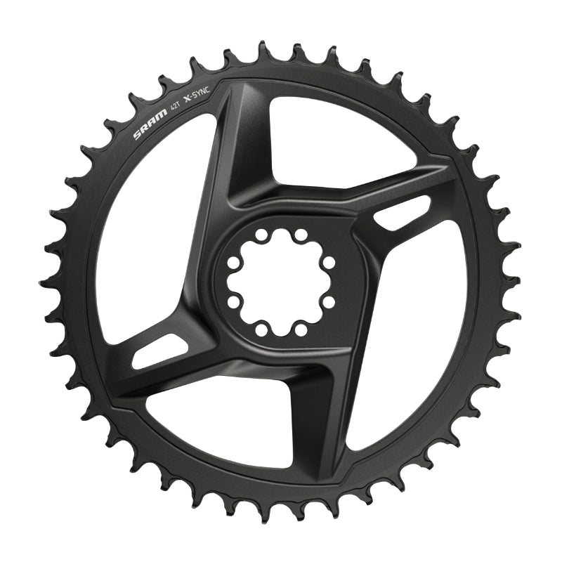 DIRECT MOUNT GRAVEL CHAINRING FOR SRAM ORIGINAL 38DTS MONO RIVAL ALU BLACK X-SYNC 12V.