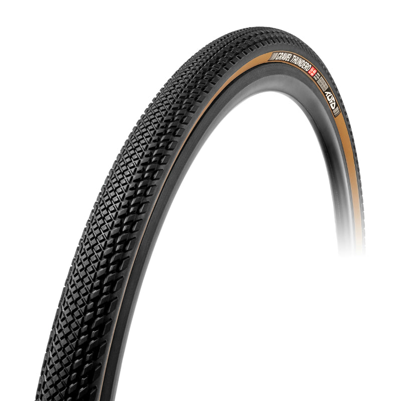 GRAVEL TIRE 700 X 36 TUFO THUNDERO BLACK-BEIGE TUBELESS READY TS (36-622)