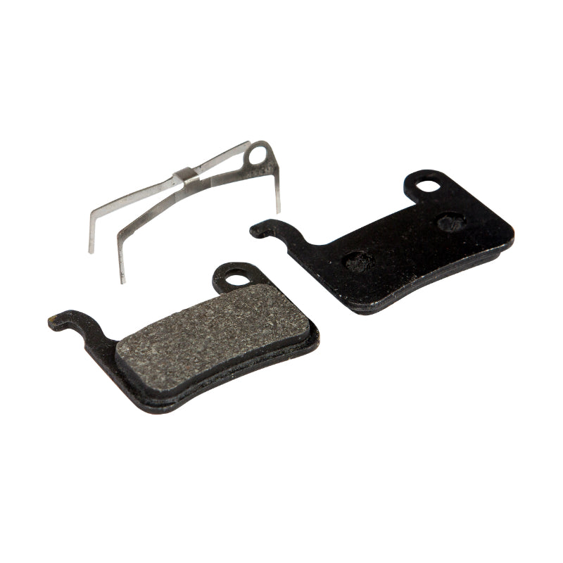 SHIMANO XTR M966-M965-M975-XT M765-M775-LX M585-DEORE M595-M596-M655 MTB BRAKE PADS (FIBRAX SEMI METAL) (PAIR ON CARD WITH 1 DISC CLEANING WIPE)