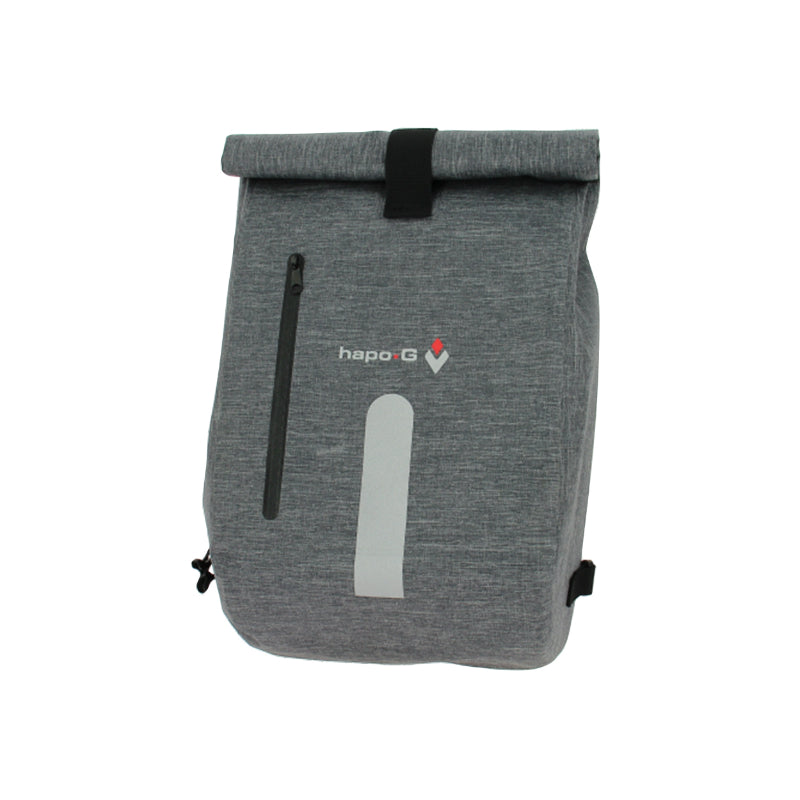 SACOCHE ARRIERE SAC A DOS VELO LATERALE HAPO-G DROIT-GAUCHE WATERPROOF 14L GRIS FIXATION PORTE BAGAGE