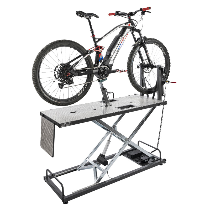 TABLE - PONT ELEVATEUR - PIED REPARATION VELO AGILIS POWER ELECTRIQUE AVEC UTILISATION BATTERIE (livre sans le support guidon ref 149840) IDEAL POUR VAE, FAT BIKE ...