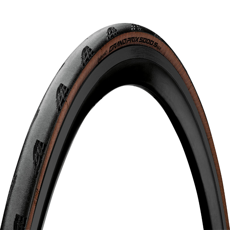 ROAD TIRE 700 X 30 CONTINENTAL GRAND PRIX 5000S BLACK BROWN SIDEWALL TUBELESS READY TS (30-622) -GP5000 STR-