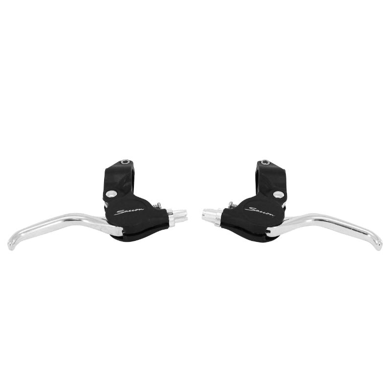 NEWTON ALU-RESIN BLACK ANTI-PINCH CHILDREN'S MTB V-BRAKE BRAKE LEVER (PAIR ON CARD)