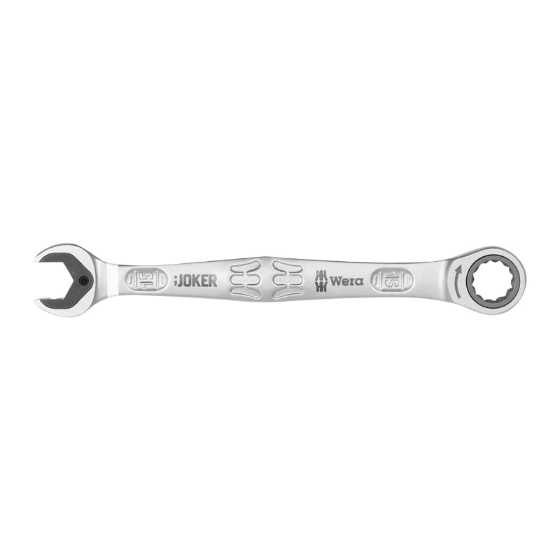 WERA 6000 JOKER 15 mm RATCHET COMBINATION WRENCH (WITH RETAINING FUNCTION) CHROME MOLY (SOLD INDIVIDUALLY) -GERMAN BRAND FOR WORKSHOPS-