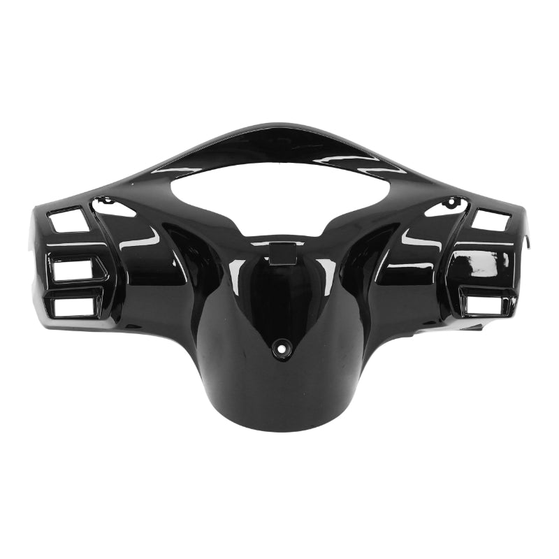 MAXISCOOTER HANDLEBAR COVER FAIRING ADAPTABLE HONDA 300 SH 2006+2010 REAR GLOSS BLACK -P2R-