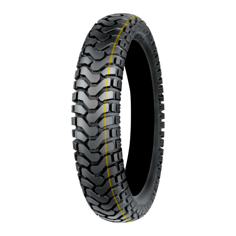 PNEU MOTO 18'' 140-80-18 MITAS ENDURO TRAIL M+S REAR 70T  TL (TRAIL OFF ROAD DAKAR YELLOW)