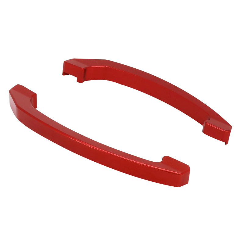 POIGNEE PASSAGER ARRIERE MOTO POUR YAMAHA 700 MT-07 2014+2017 ALU CNC ANODISE ROUGE (PAIRE)  -AVOC-