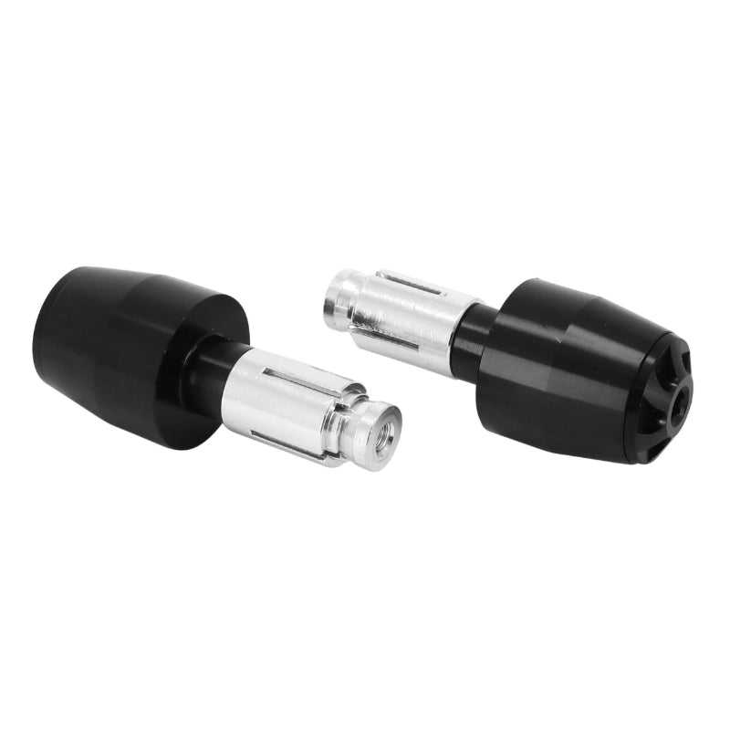 MOTORFIETS STUURUITEINDE VOOR YAMAHA 700 MT-07 ZWART GEANODISEERD ALU (VOOR 22,2 mm STUUR) (PAAR) -AVOC-