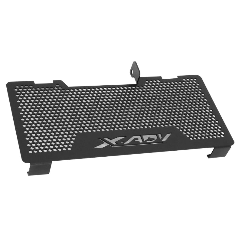 MAXISCOOTER RADIATOR GRILL VOOR HONDA 750 X-ADV 2017+2018 ZWART ROESTVRIJ STAAL MET PATROON -AVOC-