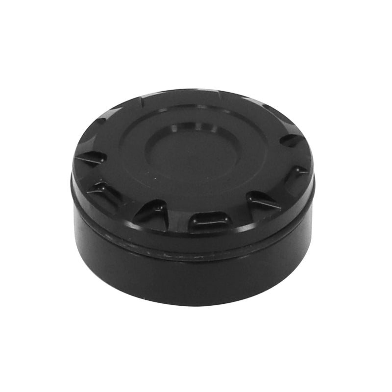 MOTORCYCLE REAR BRAKE FLUID RESERVOIR COVER CAP FOR KAWASAKI 900 Z900 BLACK ANODIZED ALUMINUM -AVOC-