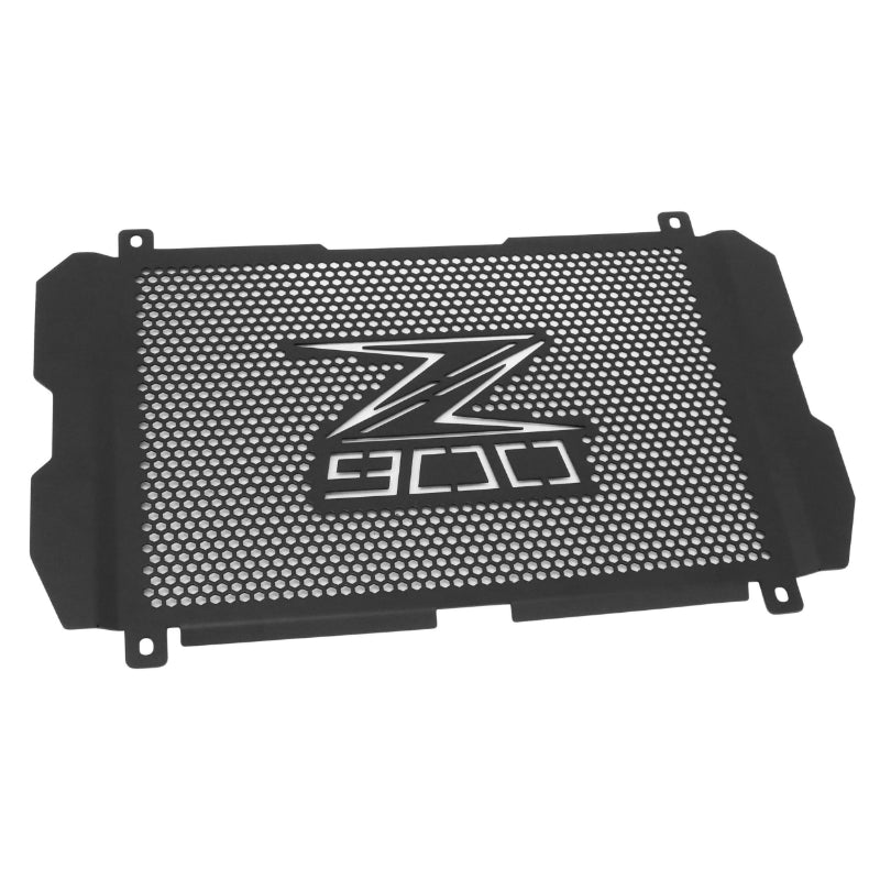 MOTORRADIATORGRILL VOOR KAWASAKI 900 Z900 ZWART ROESTVRIJ STAAL MET PATROON - AVOC -