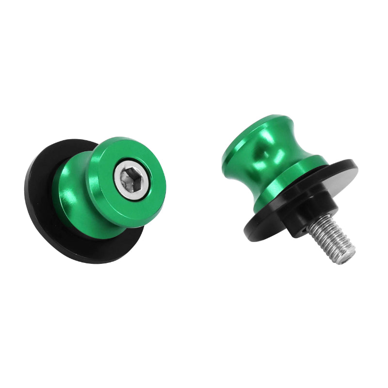 DIABOLO MOTO POUR KAWASAKI 900 Z900 M8 ALU ANODISE VERT (PAIRE)  -AVOC-