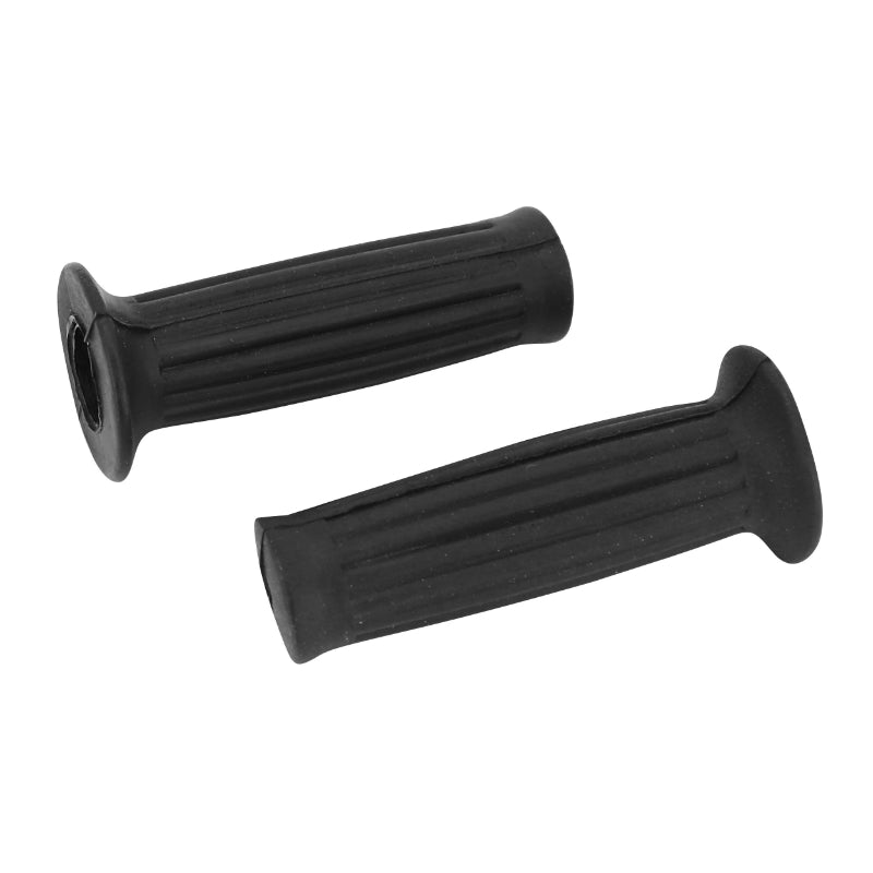 REVETEMENT POIGNEE ADAPTABLE CYCLO PEUGEOT-MBK-MALAGUTI NOIR (DIAM 22-25mm LONG 105mm) (PAIRE)  -SELECTION P2R-