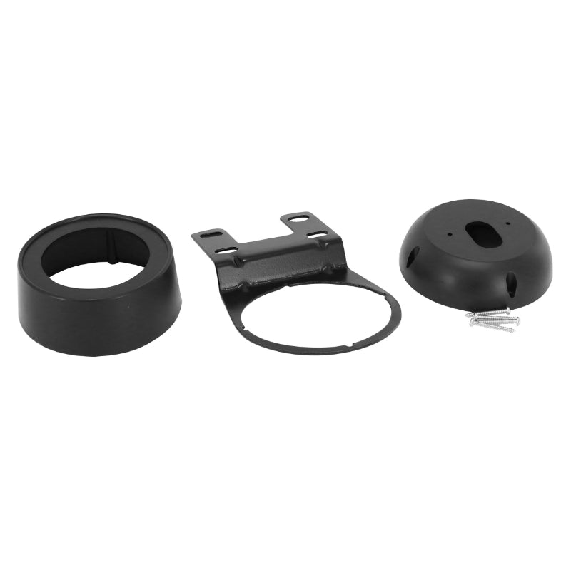 SUPPORT COMPTEUR CYCLO ADAPTABLE NOIR (LARG 94 mm LONG 158 mm PROF 70 mm DIAM 60mm)  -SELECTION P2R-