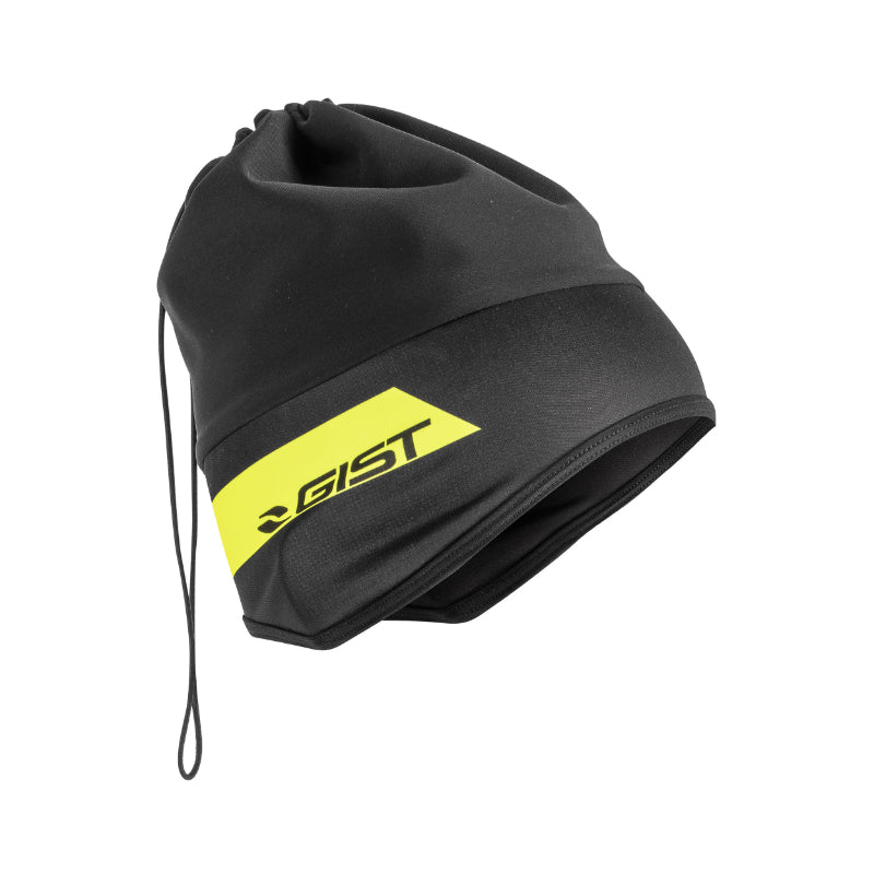 NECK WARMER - GIST INSIDE WINTER HAT BLACK FLUORESCENT YELLOW DECO 5490