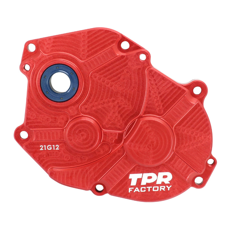 TRANSMISSION CASE TPR SCOOT ADAPTABLE MBK 50 BOOSTER, STUNT, NITRO - YAMAHA 50 BWS, SLIDER, AEROX RED ANODIZED (LONG AND VERTICAL HORIZONTAL MINARELLI) -TOP PERFORMANCE-