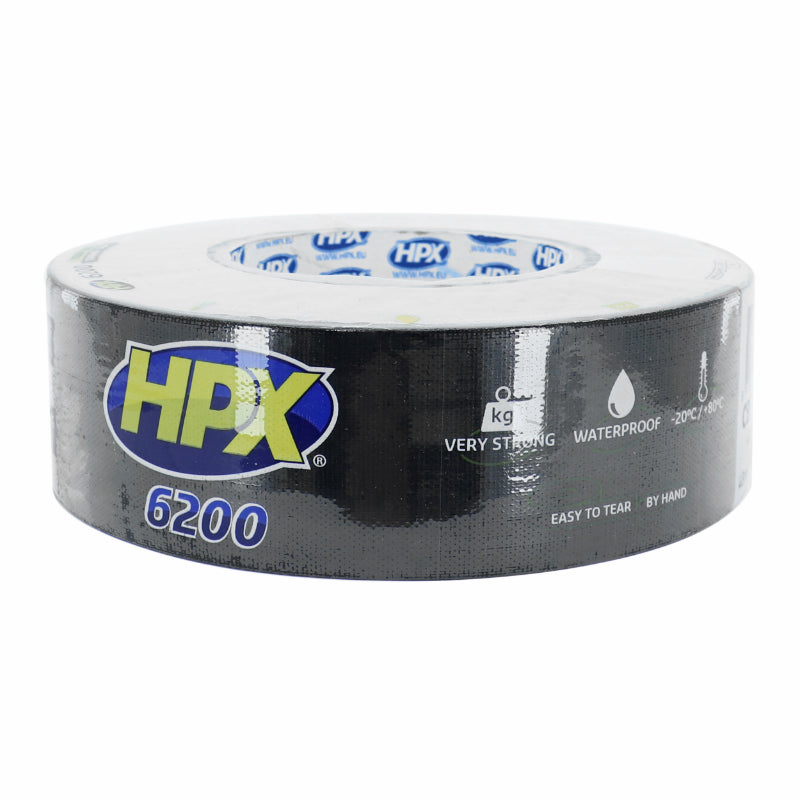 RUBAN ADHESIF HPX TOILE 6200 NOIR 48mm x 50M