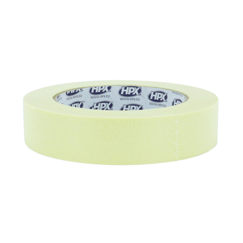 HPX BESCHERMENDE MASKEERTAPE 110°C WIT-CRÈME 25mm x 50M