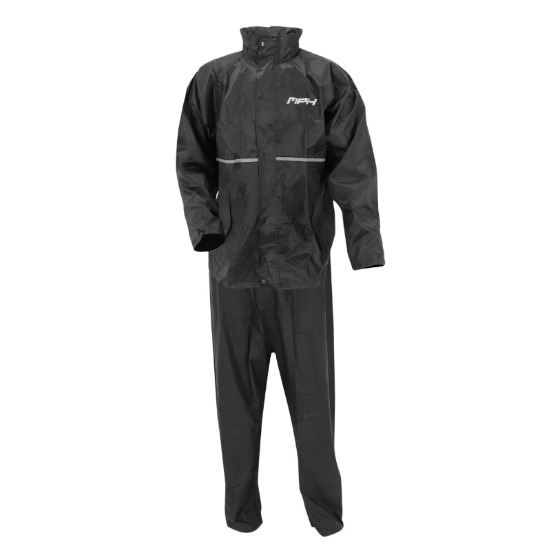 MPH TEMPEST REGENKLEDING POLYESTER ZWART M (PAKKET JAS + BROEK)