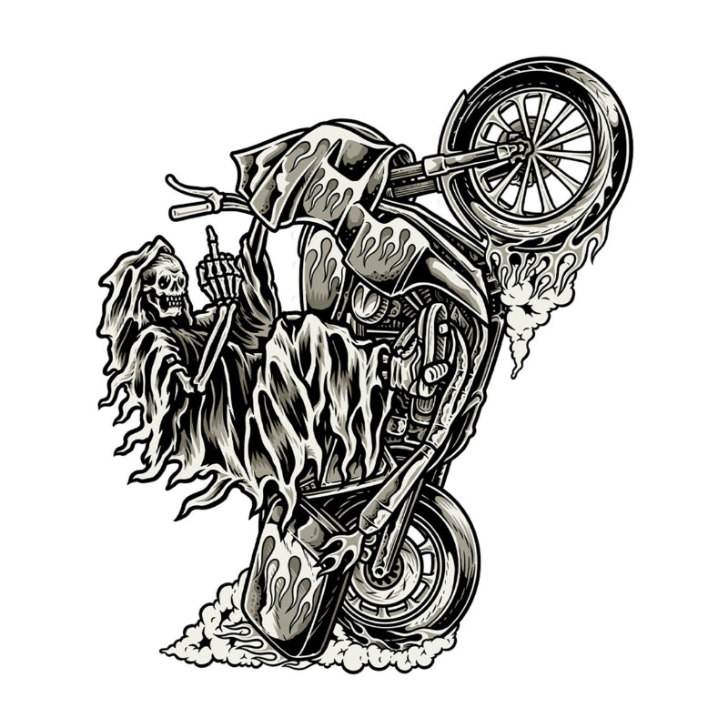 LETHAL THREAT MINI WHEELY REAPER STICKER (60x80mm)