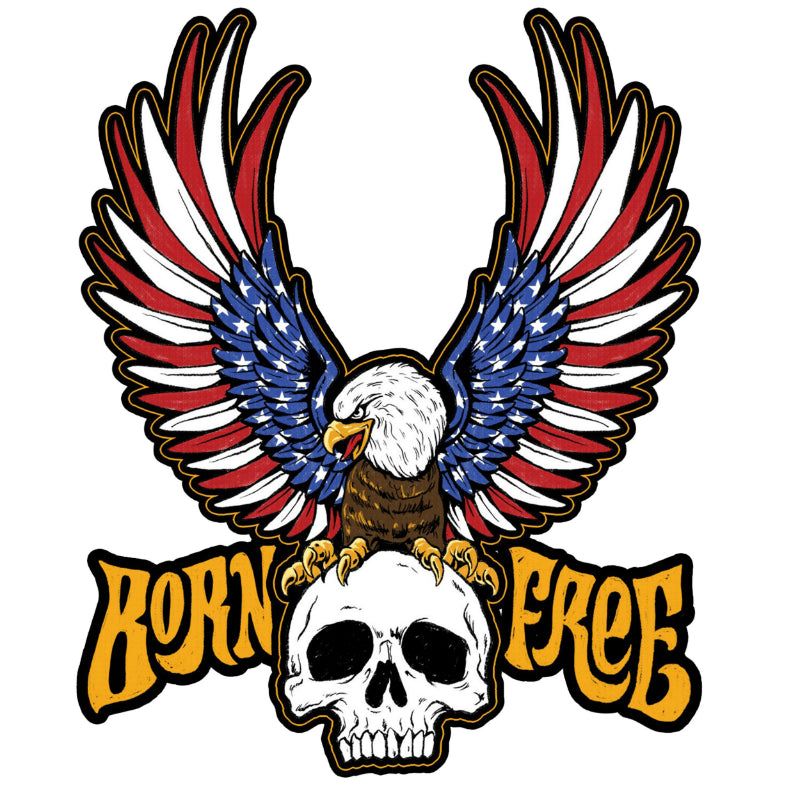 AUTOCOLLANT-STICKER LETHAL THREAT MINI BORN FREE EAGLE (60x80mm)