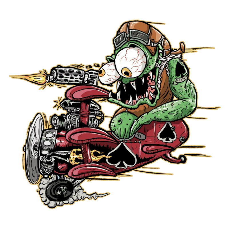 STICKER-STICKER LETHAL THREAT MINI RED BARON MONSTER (60x80mm)