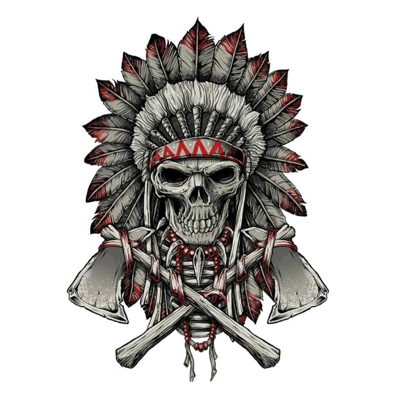 AUTOCOLLANT-STICKER LETHAL THREAT MINI RENEGADE SKULL (60x80mm)