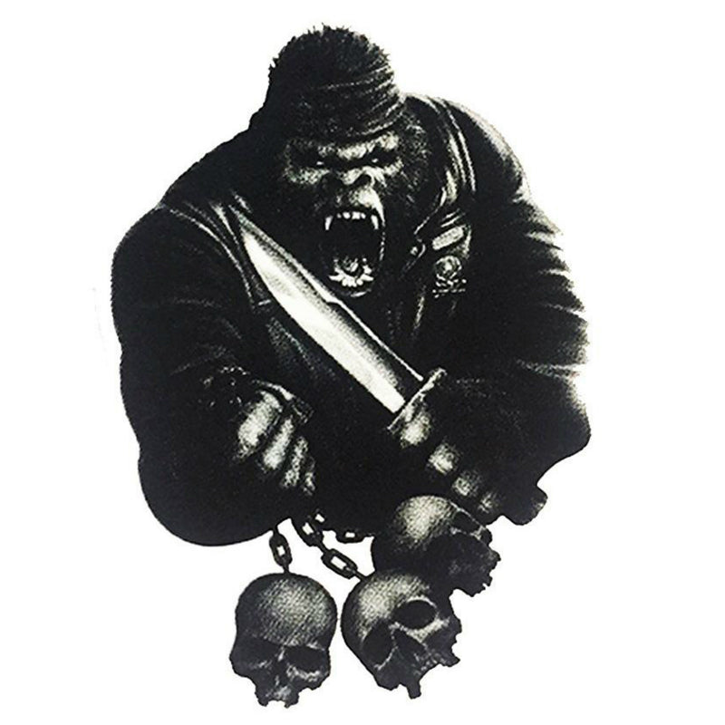 AUTOCOLLANT-STICKER LETHAL THREAT MINI GORILLA SKULL (60x80mm)