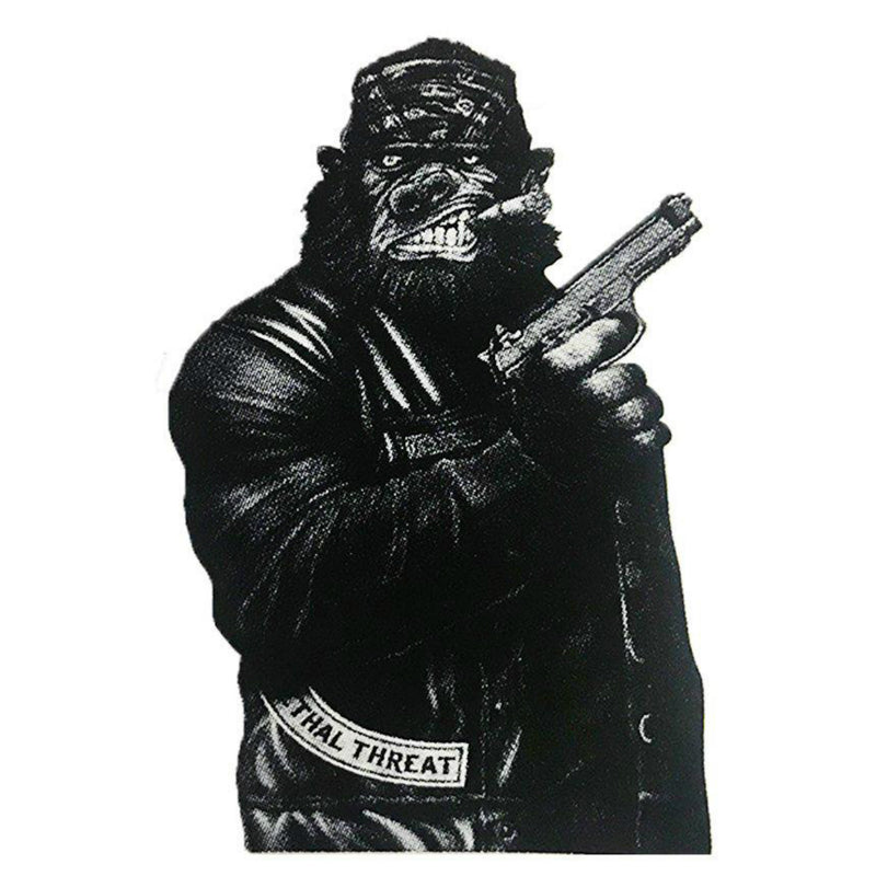 AUTOCOLLANT-STICKER LETHAL THREAT MINI GORILLA GUN (60x80mm)